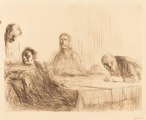 Le Souper à Emmaüs (deuxième planche) - Jean Louis Forain