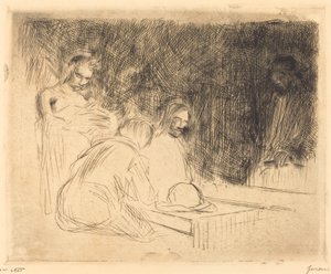 Le Souper à Emmaüs (troisième planche) - Jean Louis Forain