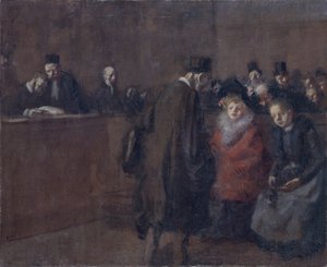 La scène du tribunal