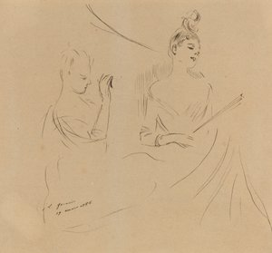 Deux dames dans une loge - Jean Louis Forain