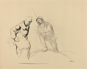 Deux soldats, vers 1914-1919