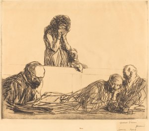 Mère célibataire (première planche) - Jean Louis Forain