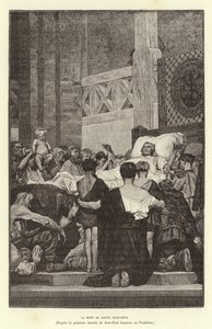 La Mort de Sainte Geneviève, vers 512 - Jean Louis Hamon