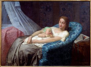 La jeune mère - Jean Louis Hamon