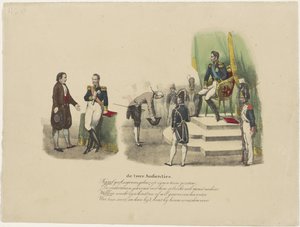 Audiences de Guillaume I et Charles X, 1827 - Jean Louis Van Hemelryck (attributed to)