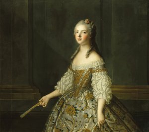 Madame Adélaïde de France 1732-1800, tenant un éventail, vers 1752 - Jean Marc Nattier