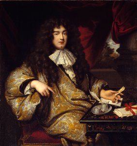 Portrait de Jean-Baptiste Colbert (1651-1690), seigneur Marquis de Seignelay, ministre de la marine, fils de Colbert - Jean Marc Nattier
