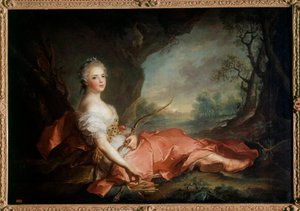 Portrait de Madame Adélaïde de France (1732-1799) en Diane, fille de Louis XV Peinture de Jean-Marc Nattier (1685-1766) XVIIIe siècle - Jean Marc Nattier