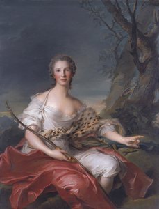 Portrait de Madame Bouret en Diane - Jean Marc Nattier