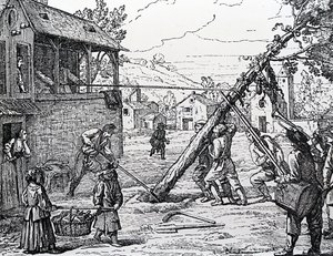 La plantation du mât de mai - Jean Mariette
