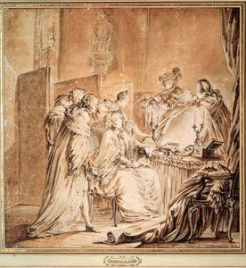 Avant le bal costumé, 1762 - Jean Michel the Younger Moreau