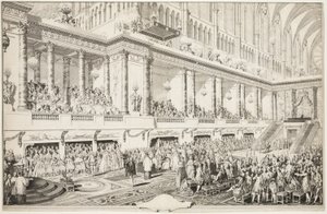 Serment de Louis XVI lors de son investiture - Jean Michel Moreau