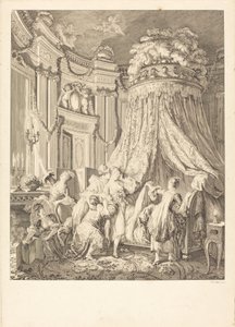 Le couché de la mariée - Jean Michel Moreau after Pierre Antoine Baudouin