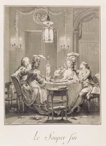 Le Fin Souper, 1781, gravé par I.S. Helman (1743-1809)