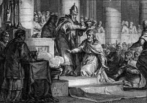 Couronnement de Charlemagne, 25 décembre 800 : Le roi des Francs est consacré empereur d