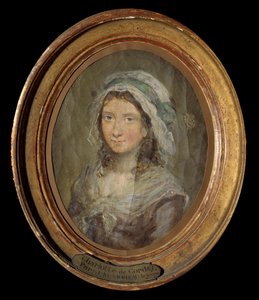Portrait de Charlotte Corday (1768-1793) Peinture de Moreau Le Jeune (1741-1814) 1793 - Jean Michel the Younger Moreau
