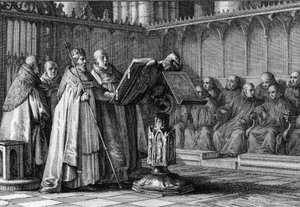 Robert II le Pieux (970-1031), Roi des Francs, chantant lors d