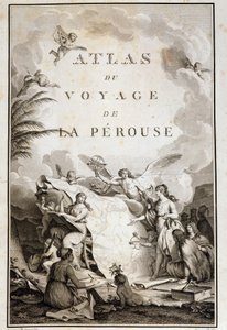 Page de titre de « Atlas du voyage de La Pérouse » (Jean-François Galaup, Comte de La Pérouse) - Jean Michel the Younger Moreau