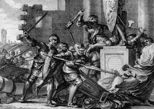 Guerre contre les Saxons, 772 : destruction du temple et de l