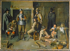 Soldats au repos dans une auberge - Soldiers at rest in an inn …
