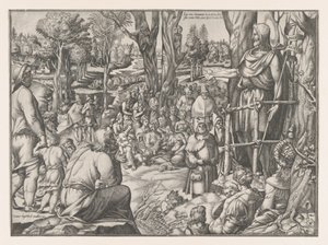 Saint Jean prêchant dans le désert, 1535-55 - Jean Mignon