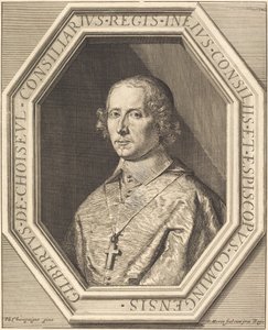 Gilbert de Choiseul du Plessis Praslin - Jean Morin after Philippe de Champaigne
