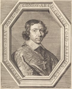 Jean François Paul de Gondy - Jean Morin after Philippe de Champaigne