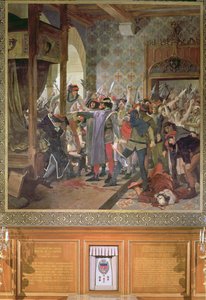 Étienne Marcel protégeant le Dauphin de la foule en 1358 - Jean Paul Laurens