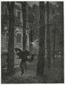 Prisonnier en fuite - illustration de Histoire d’un crime, 19ème siècle - Jean Paul Laurens