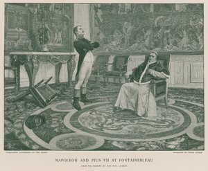 Napoléon et Pie VII à Fontainebleau - Jean Paul Laurens