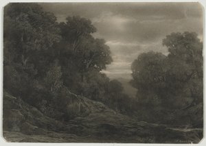 Paysage avec arbres - Jean Philippe George