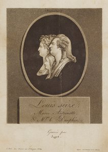 Louis Seize, Marie Antoinette, and Mgr. le Dauphin - Jean Pierre Marie Jazet