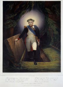 Portrait en pied de Napoléon Ier (1769 - 1821) de son tombeau - Jean Pierre Marie Jazet
