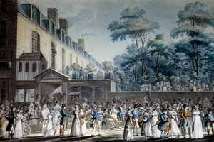 Vue de Paris : la promenade du jardin turc - Jean Pierre Marie Jazet