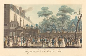 La promenade au Jardin Turc - Jean Pierre Marie Jazet after Jean Joseph Bastier de Bez