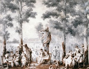 La Terrasse des Tuileries, 1807 - Jean Pierre Norblin de La Gourdaine