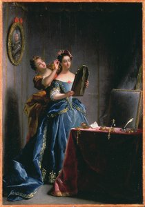 Une dame à sa toilette