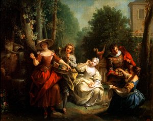 Goût de la série Les Cinq Sens, fin des années 1720 ou début des années 1730 - Jean Raoux