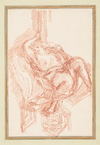 Détail de plafond avec figure masculine ailée - Jean Robert Ango