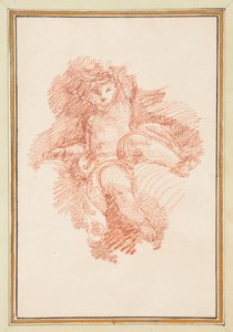 Putto assis - Jean Robert Ango