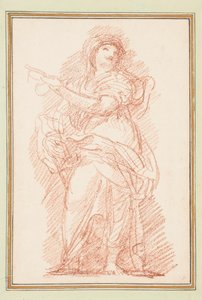 Figure féminine debout pointant - Jean Robert Ango