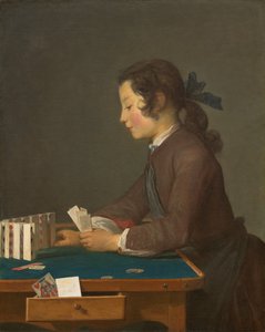 Le Château de cartes, probablement 1737 - Jean Baptiste Simeon Chardin