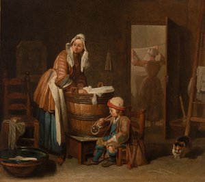 La Blanchisseuse - Jean Baptiste Simeon Chardin
