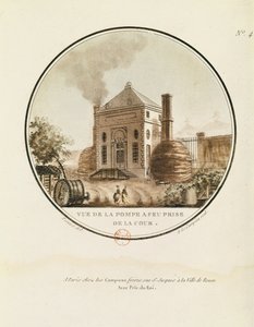 Vue de la pompe à incendie prise de la cour - Jean Testard