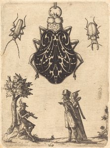 Conception pour un pendentif en forme de scarabée - Jean Toutin