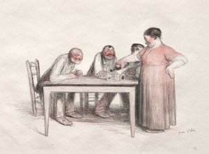 Le Verre de vin - Jean Veber