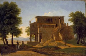 Une villa italienne, début du 19ème siècle