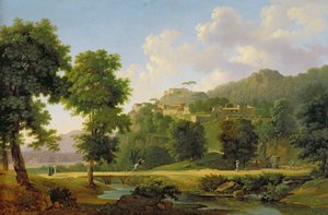Paysage avec un cavalier, vers 1808-10