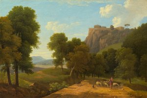 Berger avec son troupeau, vers 1820 - Jean Victor Bertin
