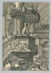 Conception pour une chaire - Jean le Pautre